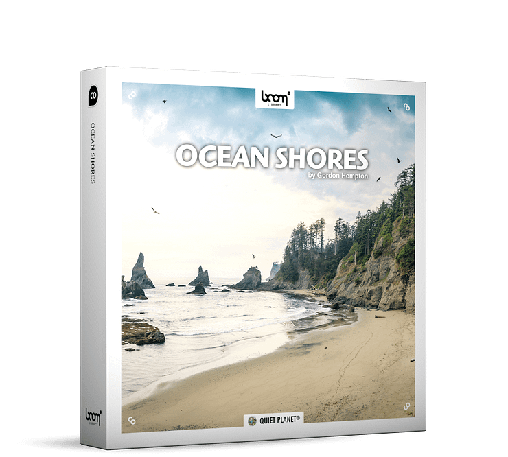 Ocean Shores Nature Ambience Sound Effects Library Product Box by BOOM Library