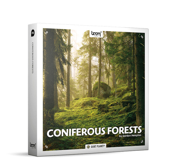 Coniferous Forests Nature Ambience Sound Effects Library Product Box