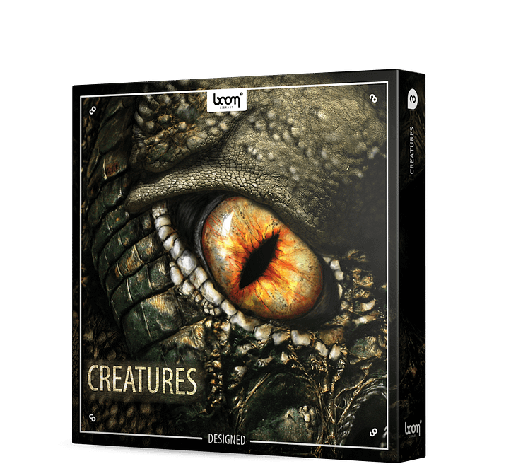 Creatures Sound Effects designed Library Product Box
