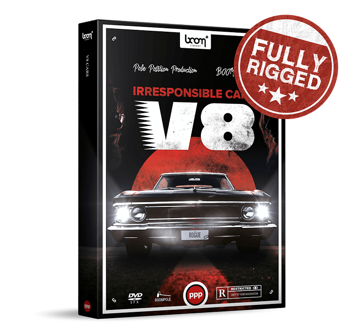 BOOM Library v8 cars sound effects product packshot fully rigged