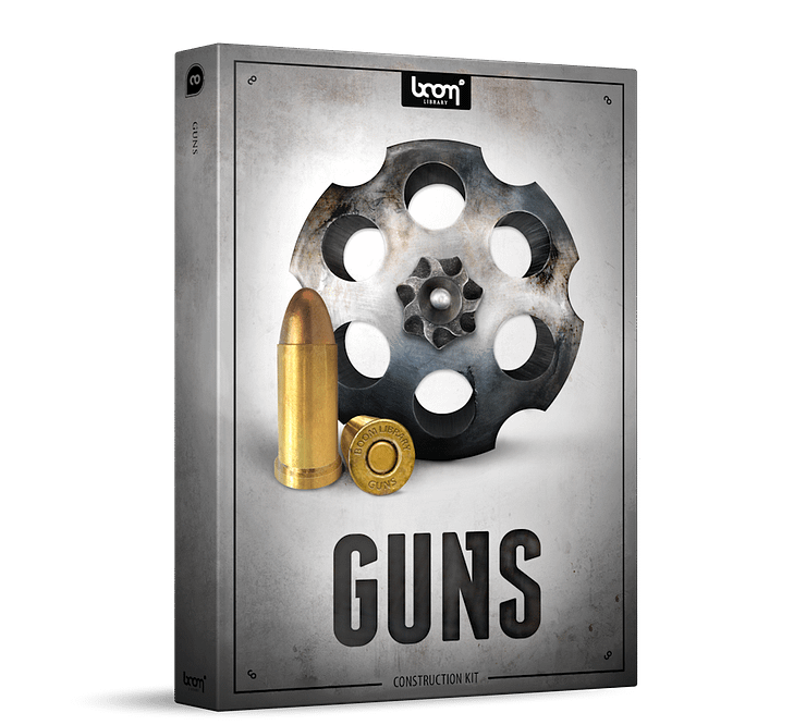 Guns Sound Effects Library Construction Kit Product Box