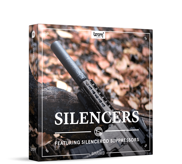 Silencers Sound Effects Library Product Box by BOOM Library