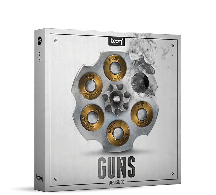 Guns Sound Effects Library designed Product Box