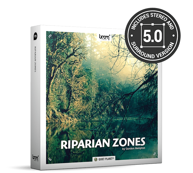 Riparian Zones Nature Ambience Surround Sound Effects Library Product Box
