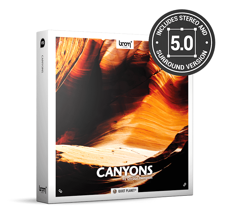 Canyons Nature Ambience Sound Effects Library Product Box