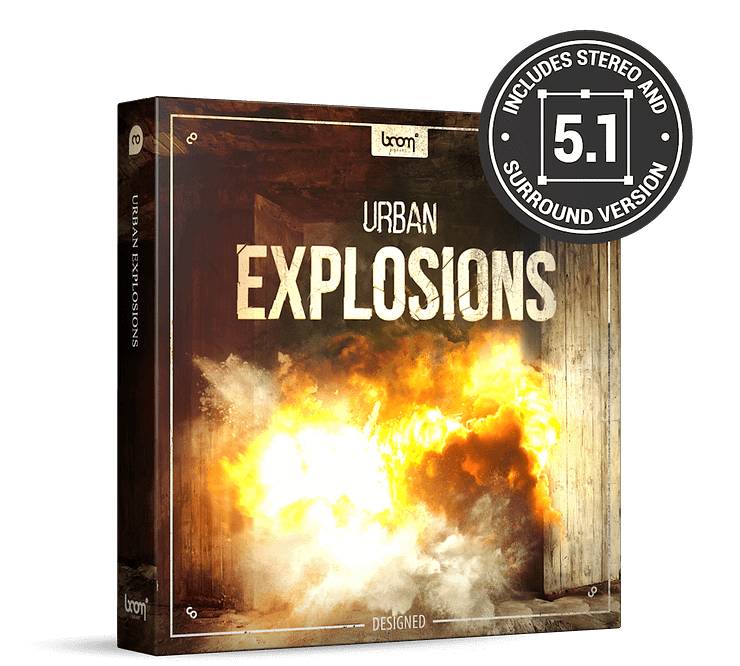 Urban Explosions Sounds Designed by BOOM Library