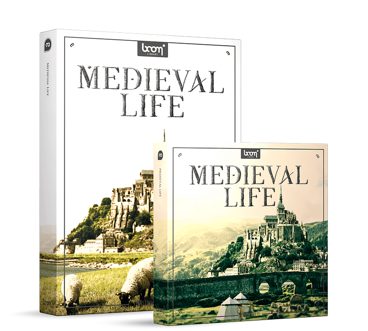 Medieval Life Sound Effects Library Construction Kit Product Box by BOOM Library