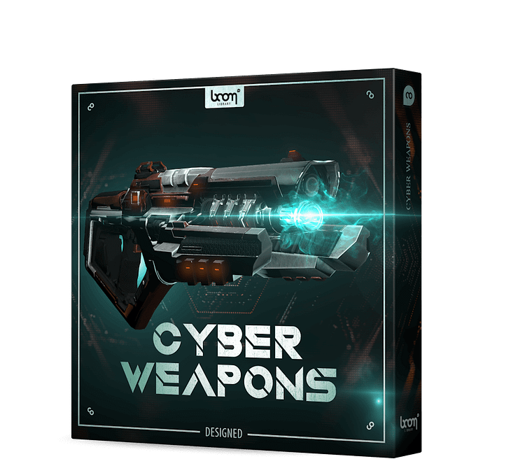 BOOM Library Sound Effects Cyber Weapons Designed Packshot