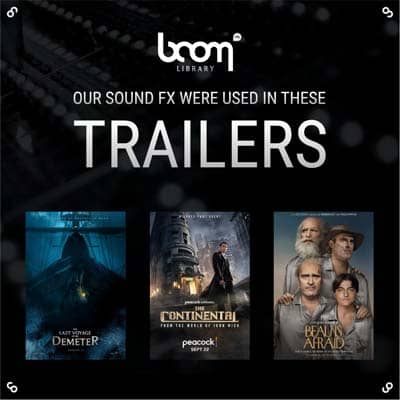 BOOM SOUNDS FOR HORROR/THRILLERS
