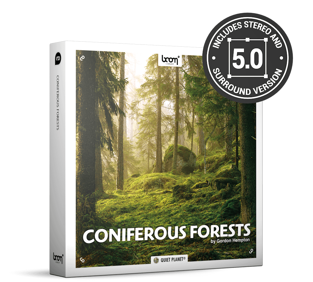 Coniferous Forests Nature Ambience Sound Effects Library Product Box