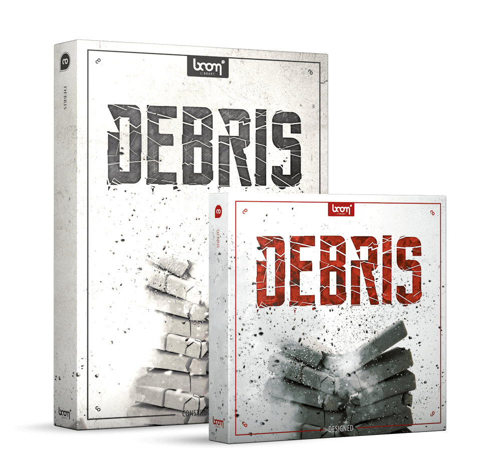 Debris Sound Effects Library Product Box by BOOM Library