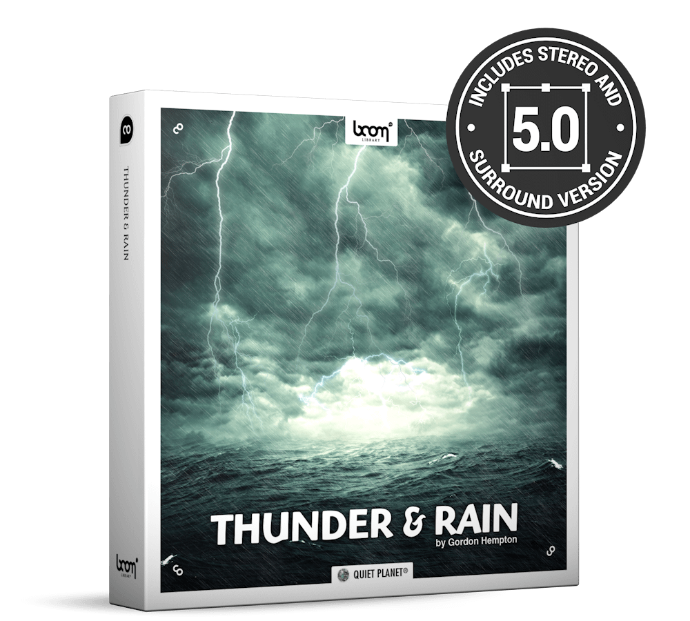 Thunder And Rain Nature Ambience Sound Effects Library Product Box