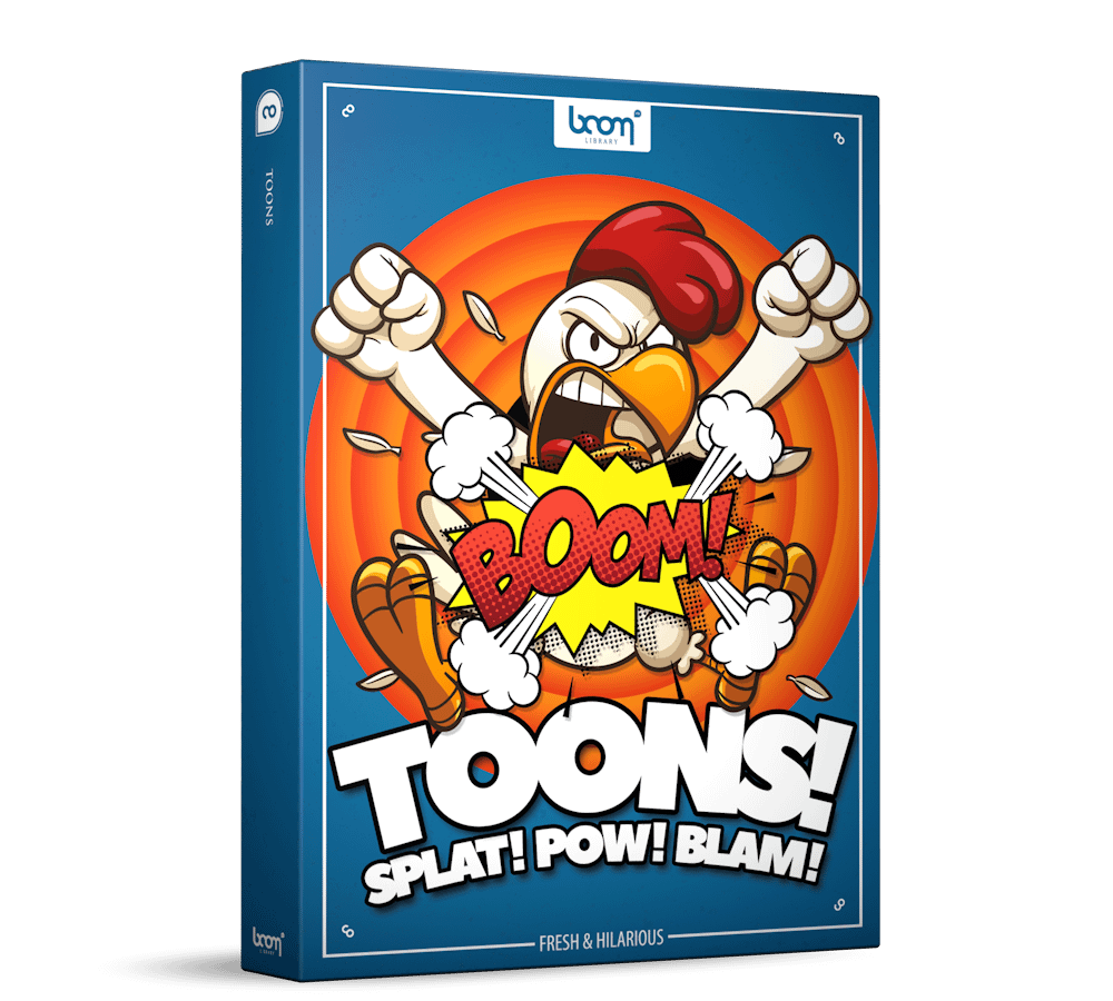 Toons Sound Effects Library Product Box by BOOM Library