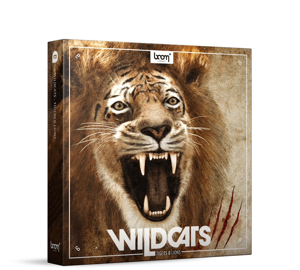 Wildcats tigers and lions Sound Effects Library Product Box