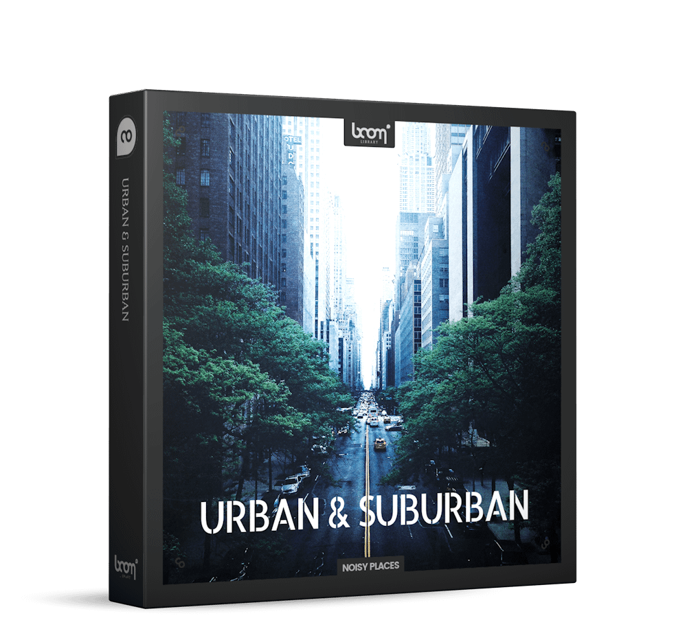 Urban & Suburban Sound Effects by BOOM Library Product Box