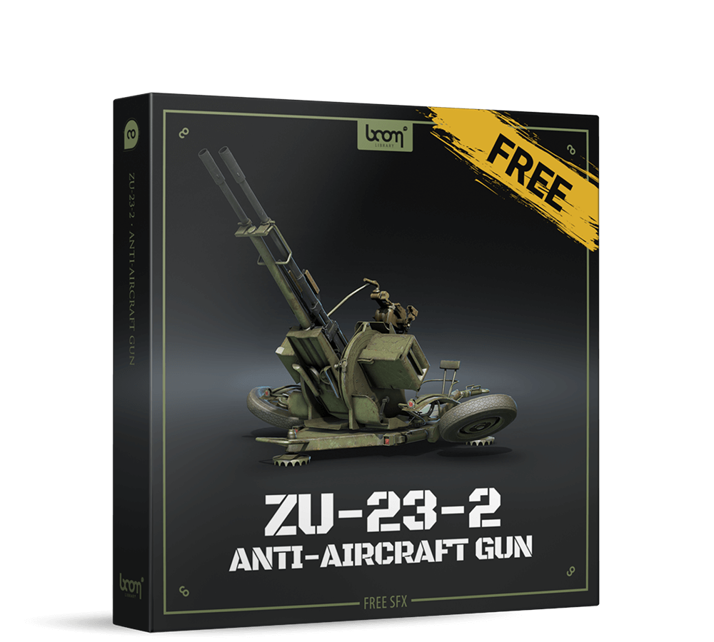 BOOM Library free gun sound effects ZU-23-2
