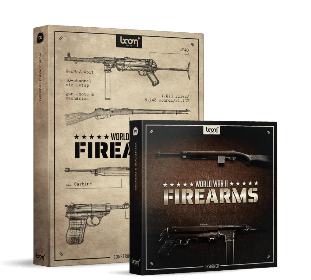 BOOM Library World War II Firearms Sound Effects Bundle Packshot