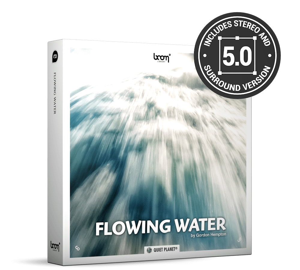 Flowing Water Nature Ambience Sound Effects Library Product Box