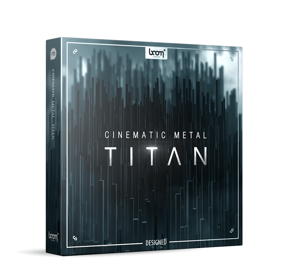 BOOM Library Cinematic Metal Titan Sound Effects Designed Product Packshot
