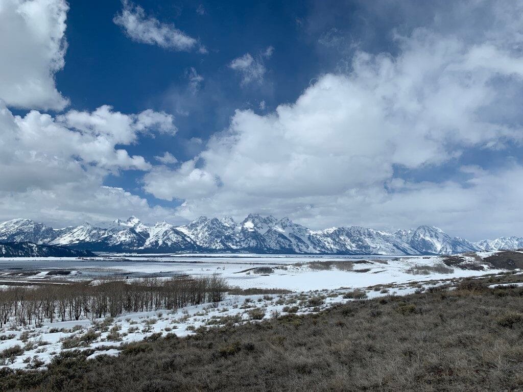 snow and mountains