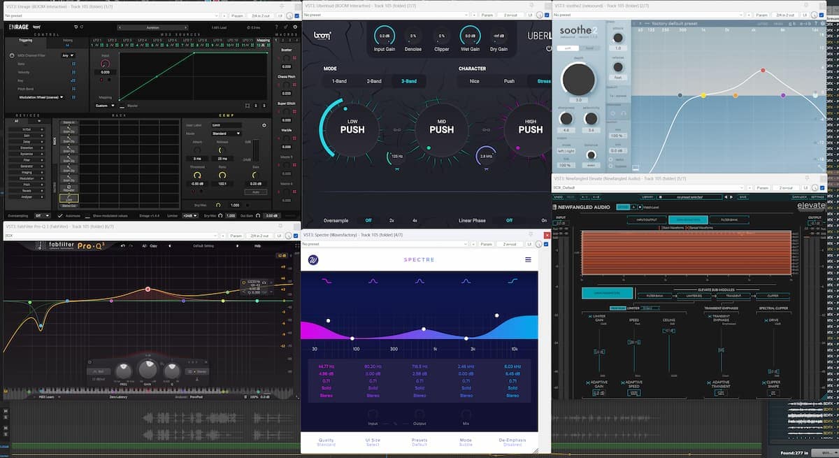 Several Processing Plug-Ins On A Group Of Tracks