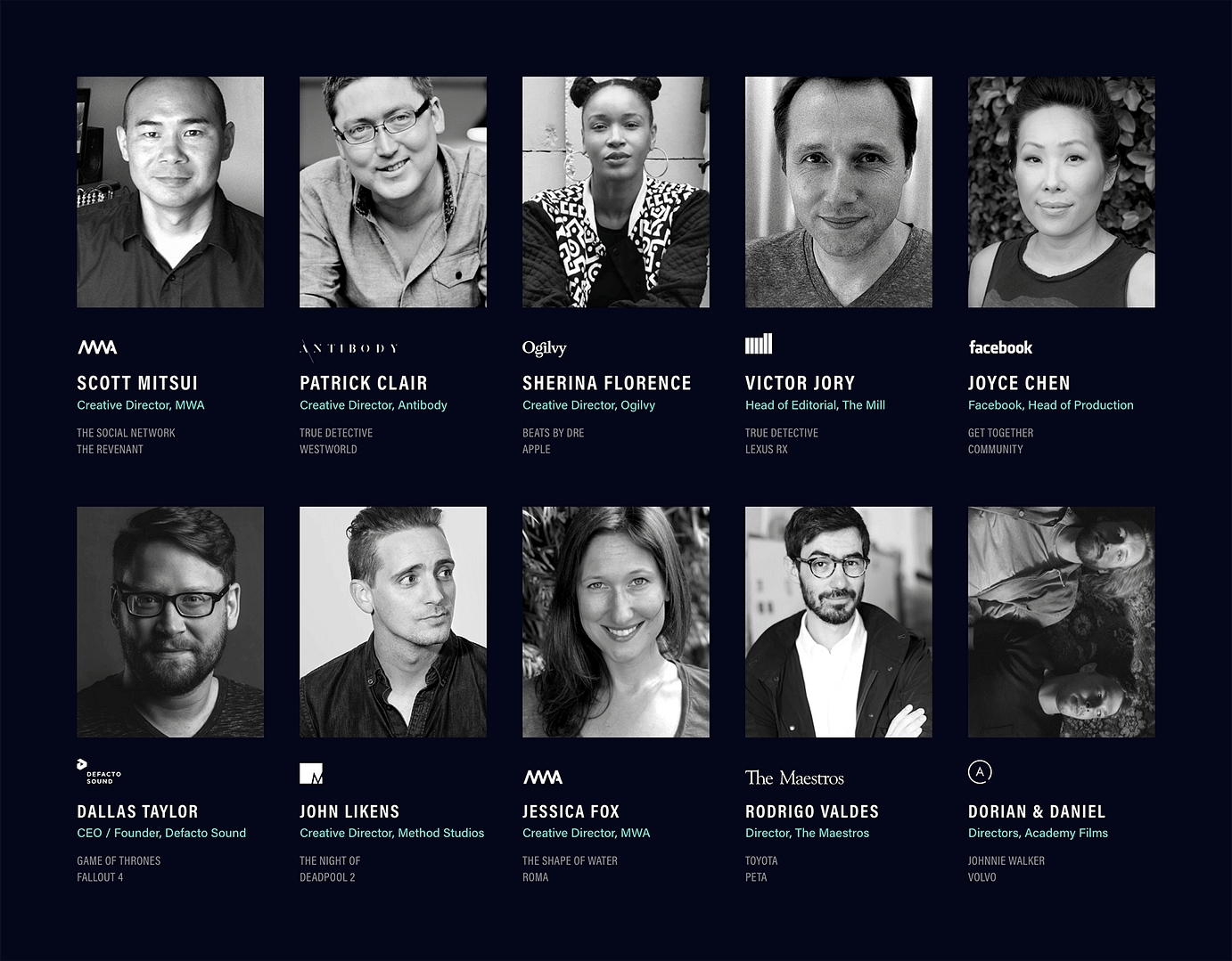 Filmsupply Edit Fest Judges 2019