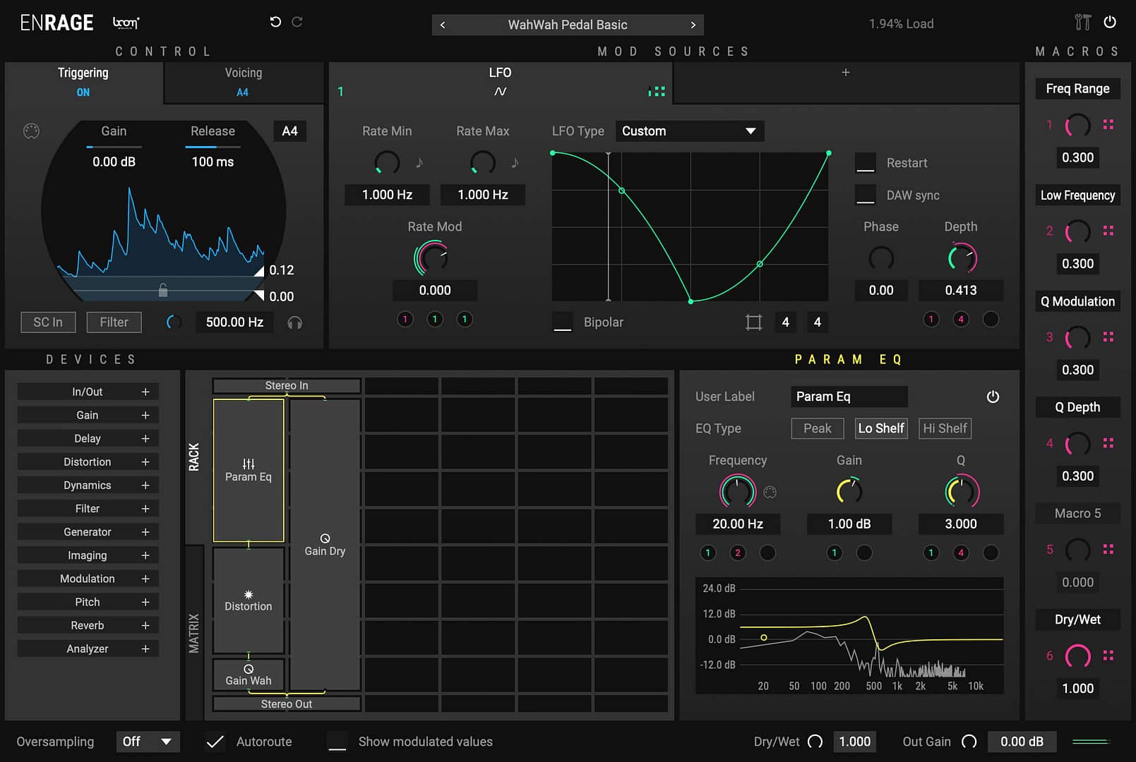 BOOM Library software plug-in Enrage screenshot action