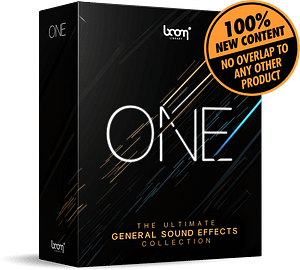 BOOM ONE general sound effects collection packshot
