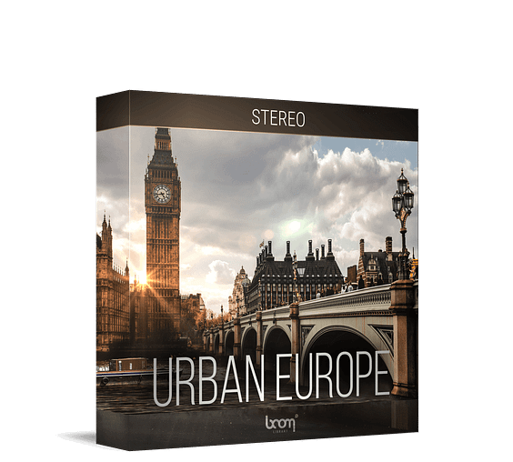 BOOM Library stereo urban europe sound effects packshot