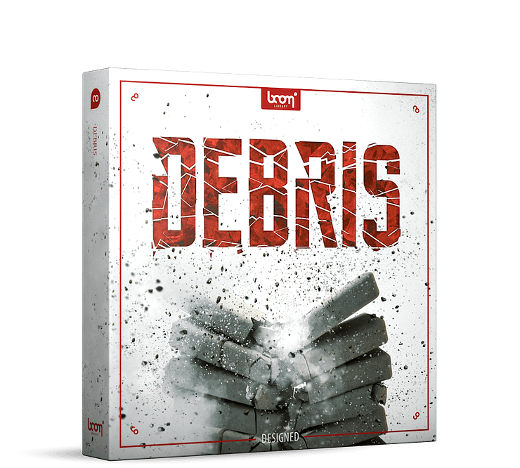 Debris Sound Effects Library Product Box by BOOM Library