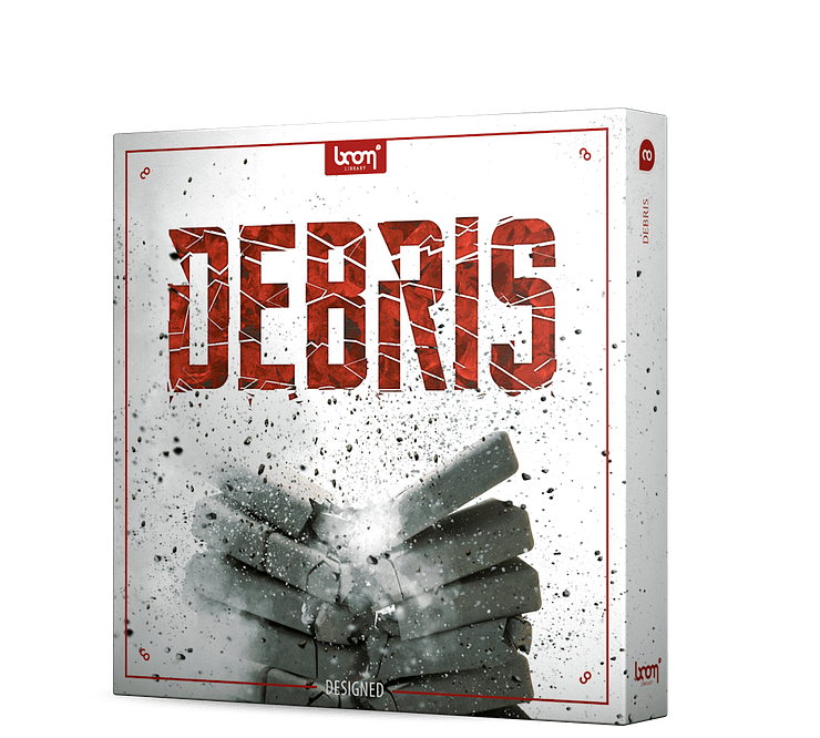 Debris Sound Effects Library Product Box by BOOM Library
