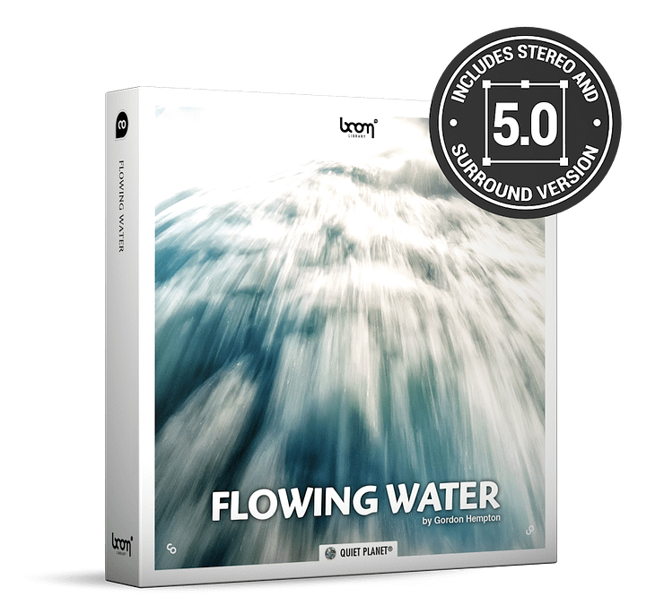 Flowing Water Nature Ambience Sound Effects Library Product Box