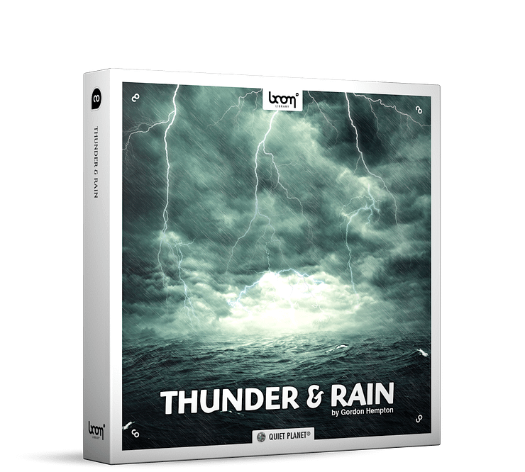 Thunder And Rain Nature Ambience Sound Effects Library Product Box