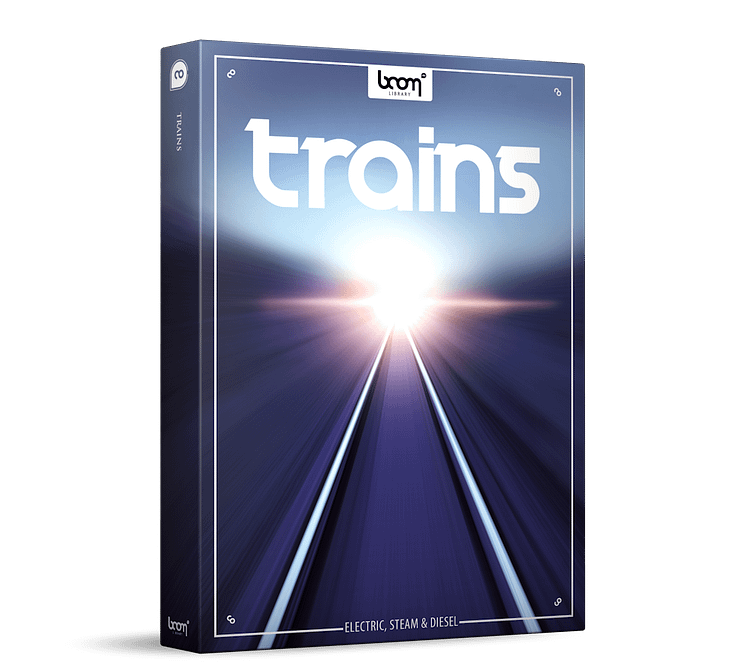 Boom Library Trains Sounds Sound Effects Cover Art Railroad
