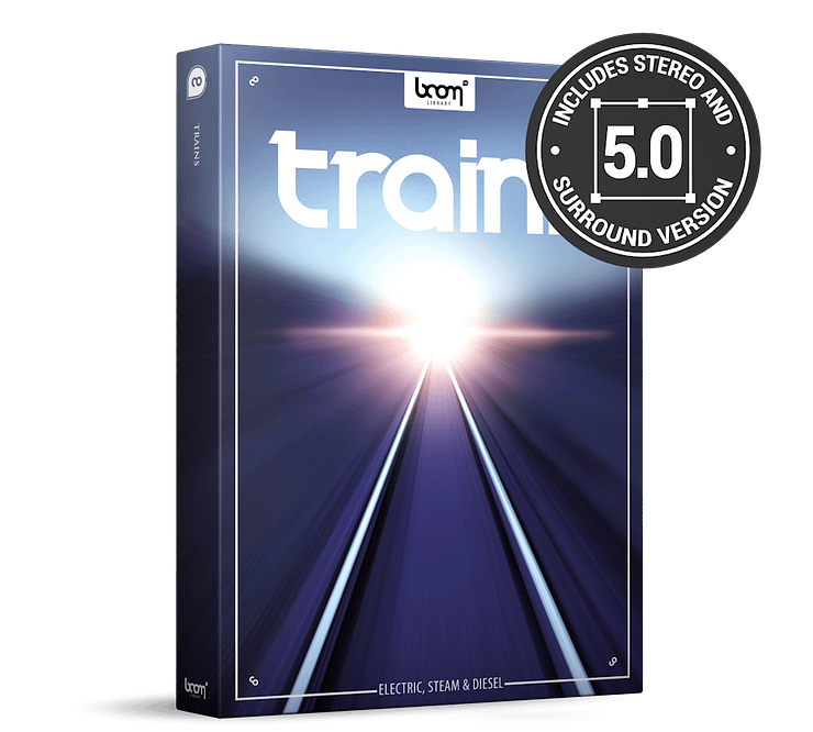 Boom Library Trains Sounds Sound Effects Cover Art Railroad