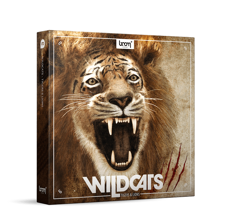 Wildcats tigers and lions Sound Effects Library Product Box