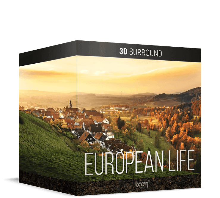 BOOM Library 3D Surround european life sound effects packshot