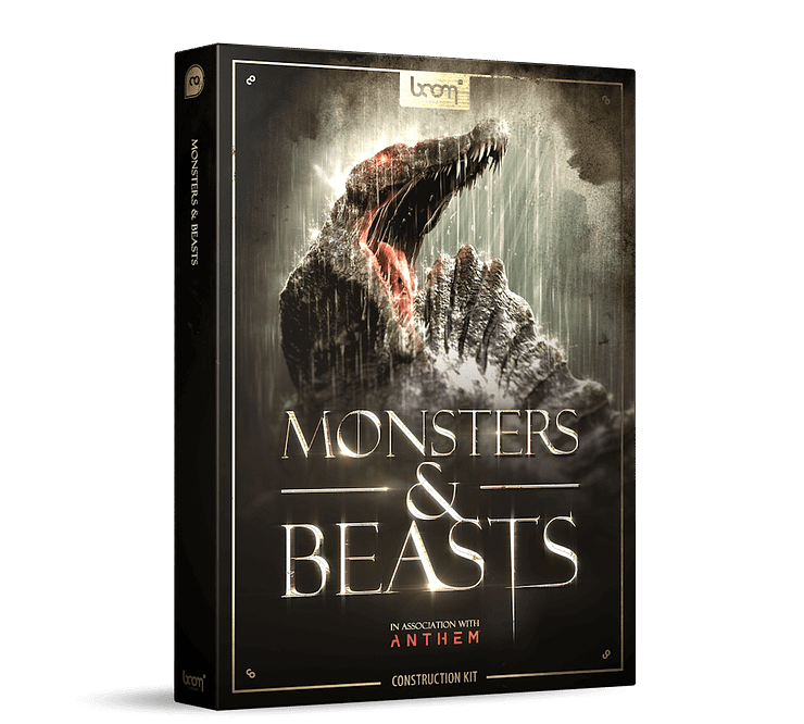 Monsters & Beasts Boom library sound effects creatures zombies evil Product Pack Shot construction kit