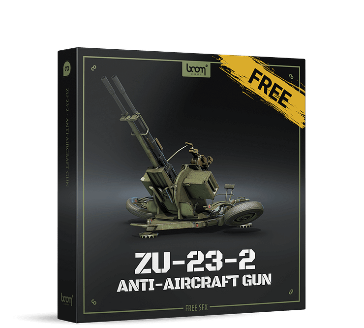 BOOM Library free gun sound effects ZU-23-2