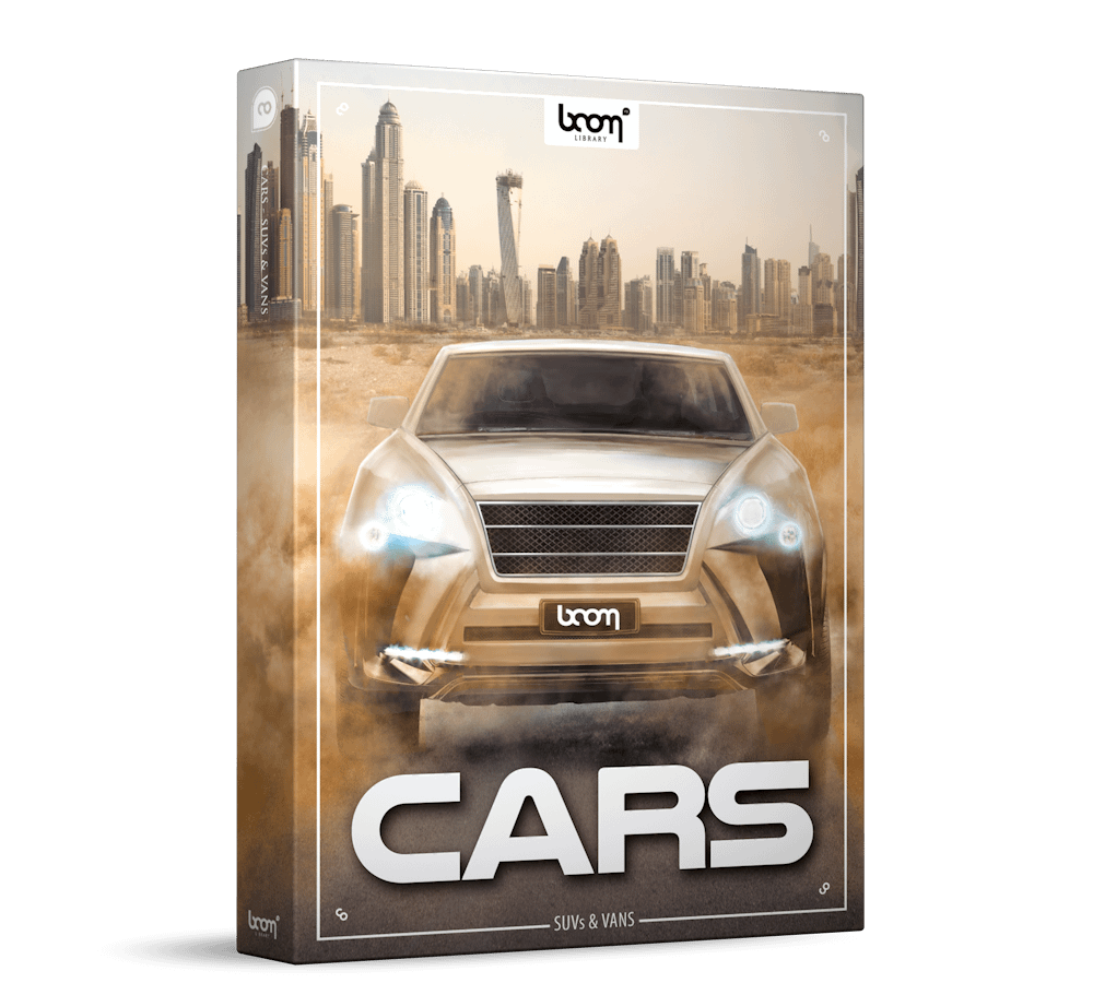 Cars SUVs and Vans Sound Effects Library Product Box