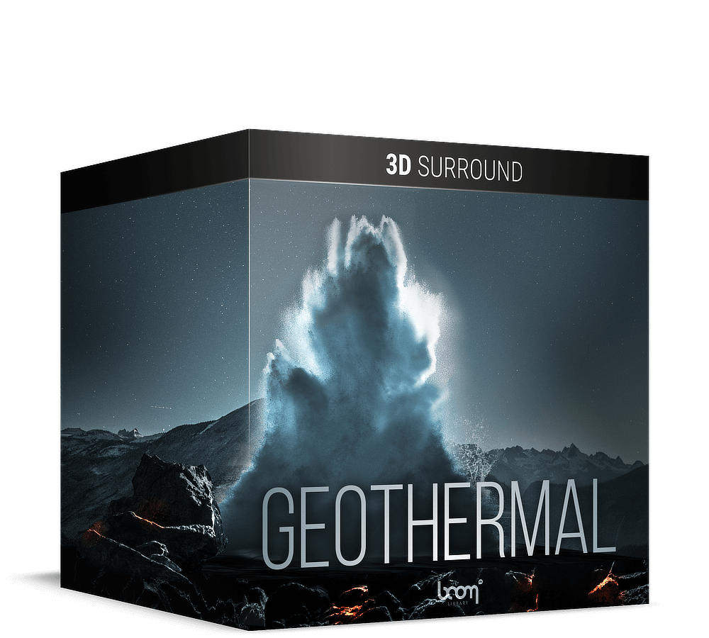 BOOM Library sound effects Geothermal 3D Surround Artwork