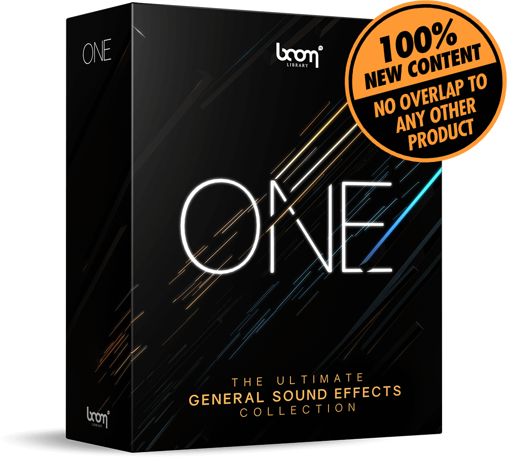 BOOM ONE general sound effects collection packshot