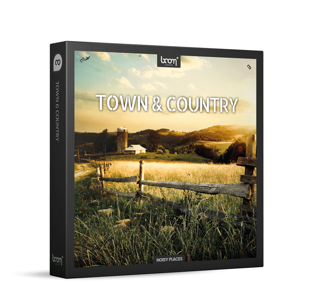 Town & Country Sound Effects by BOOM Library Product Box