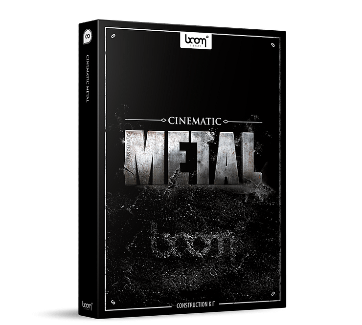 Cinematic Metal Sound Effects Construction Kit Library Product Box