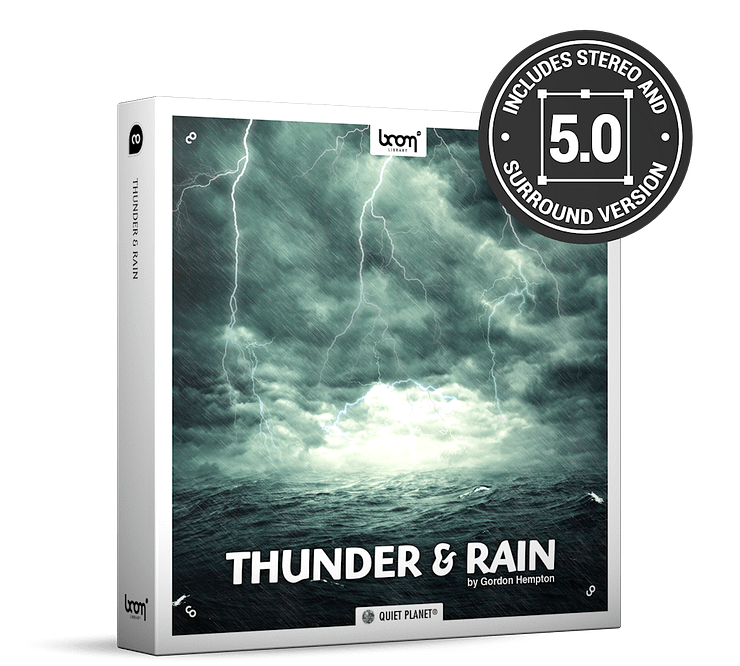 Thunder And Rain Nature Ambience Sound Effects Library Product Box