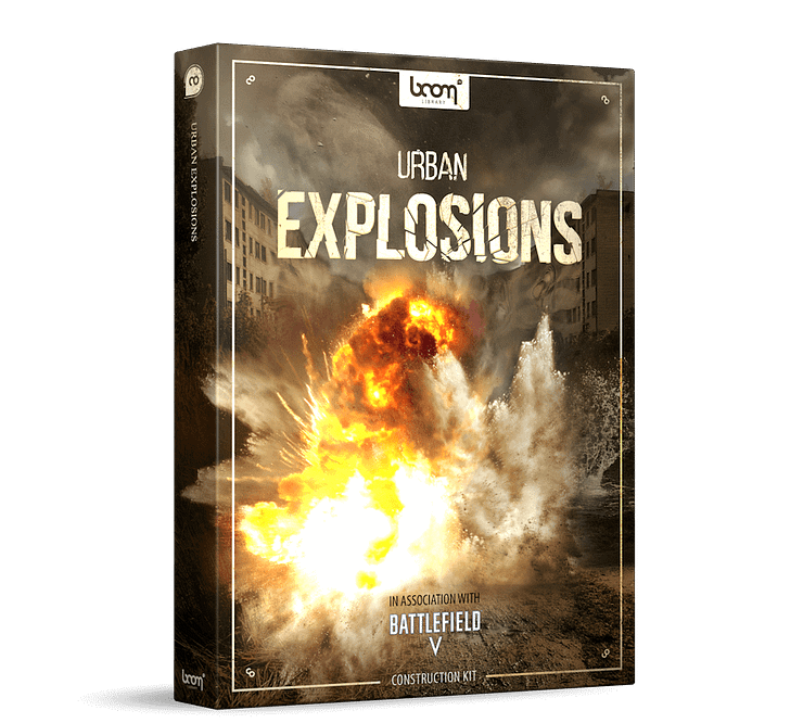 Urban Explosions Sound Effects Product Packshot Construction Kit by BOOM Library
