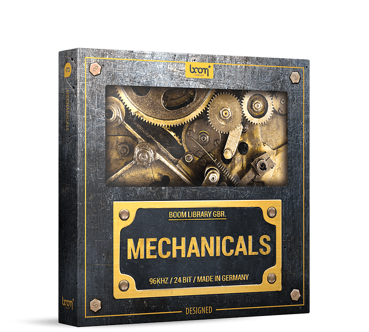 Mechanicals Sound Effects Library Designed Product Box