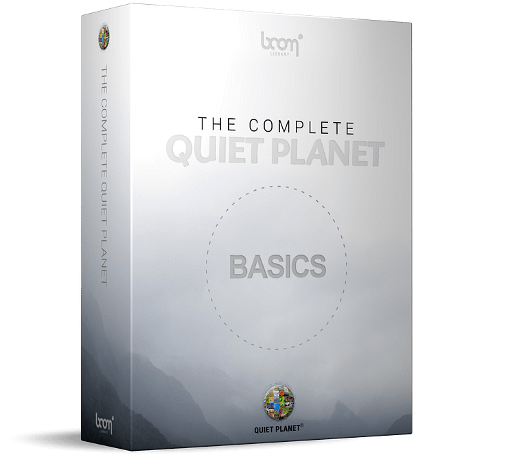 Complete Quiet Planet Basics Nature Ambient Sound Effects by BOOM Library product box