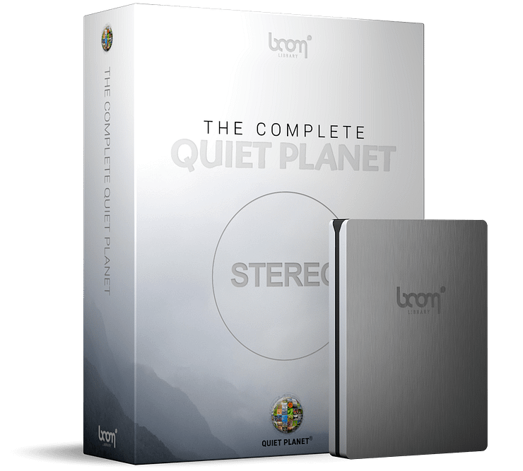 Complete Quiet Planet Stereo Nature Ambient Sound Effects by BOOM Library product box