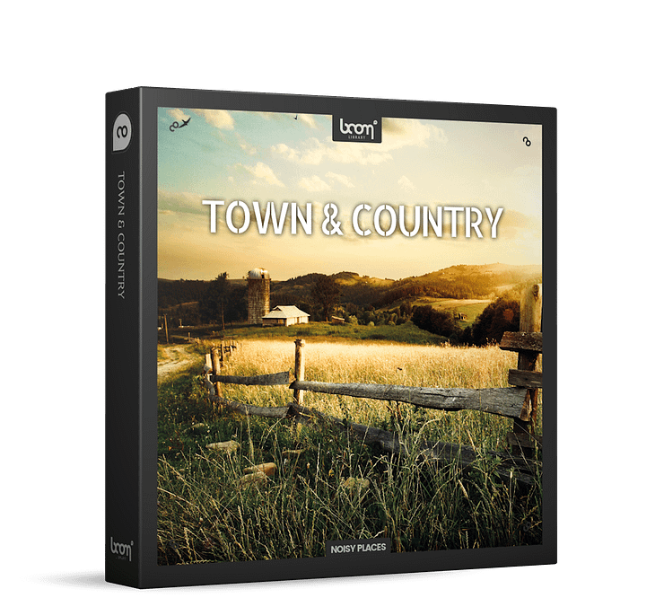 Town & Country Sound Effects by BOOM Library Product Box